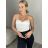 Croptop elegantný na ramienka dámsky (S/M ONE SIZE) TALIANSKA MÓDA IMM24M25206