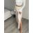 Nohavice dlhé letné dámske AURORA (S/M/L ONE SIZE) TALIANSKA MÓDA IMD25116/DUR S/M/L tmavo béžová