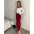 Nohavice letné dlhé oversize dámske ELENA (S/M/L ONE SIZE) TALIANSKA MÓDA IMD24130/DUR vínová S/M/L