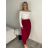Nohavice letné dlhé oversize dámske ELENA (S/M/L ONE SIZE) TALIANSKA MÓDA IMD24130/DUR vínová S/M/L
