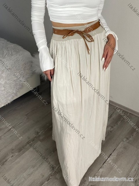 Sukňa dlhá dámska LEILA (S/M/L ONE SIZE) TALIANSKÁ MÓDA IM722063/DUR