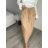 Sukně dlouhá s kapsami dámská PALOMA (S/M/L ONE SIZE) ITALSKÁ MÓDA IMD25054/DUR S/M/L béžová