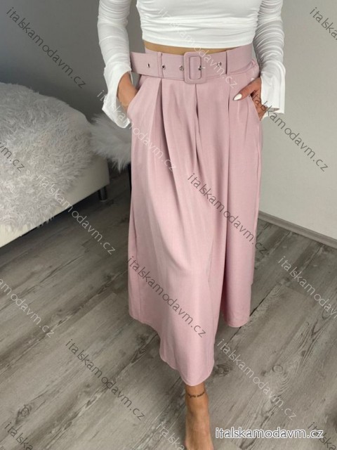 Sukňa dlhá elegantná s opaskom dámska SOFIA (XS/S/M ONE SIZE) TALIANSKA MÓDA IMD25070/DUR