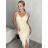 Šaty letní na ramínka dámské (S/M ONE SIZE) ITALSKÁ MÓDA IMPSH226357/DR starorůžová S/M