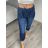 Kalhoty strečové dámské (S/M/L ONE SIZE) ITALSKÁ MÓDA IMSM25SIENA/DUR S/M/L modrá