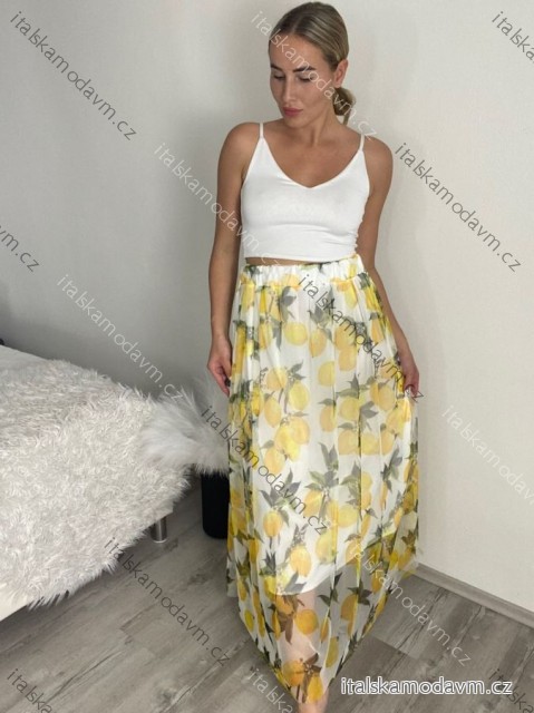 Sukňa dlhá tylová dámska LEMON (S/M/L ONE SIZE) TALIANSKA MÓDA IM425272/DUR S / M žlutá