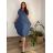 Šaty oversize letní krátký rukáv dámské nadrozměr MODENA (52/54/56 ONE SIZE) ITALSKÁ MÓDA IM425173/DU vínová 52/54