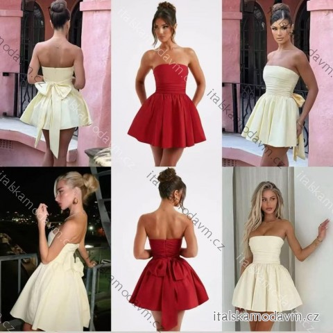 Šaty letné elegantný carmen cez prsia dámske (XS/S/M ONE SIZE) TALIANSKA MÓDA IMM25M32792
