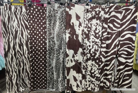 Nohavice dlhé letné icecool cowprint dámske (S/M/L ONE SIZE) TALIANSKA MÓDA IMM25M9078