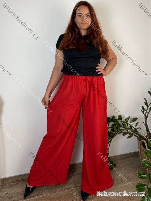 Nohavice dlhé letné dámske nadrozmer DANIELLA (52/54/56 ONE SIZE) TALIANSKA MÓDA IM425DANIELLA/DUR