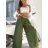 Nohavice dlhé letné s opaskom dámske (S/M/L ONE SIZE) TALIANSKA MÓDA IMM25M12297