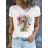 Tričko crowprint krátky rukáv dámske (XS/S/M ONE SIZE) TALIANSKA MÓDA IMM25M2415