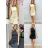 Šaty krátke letné elegantné bez rukávov dámske (XS/S/M ONE SIZE) TALIANSKA MÓDA IMM25M34096