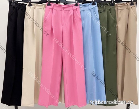 Nohavice elegantné dámske (S/M/L ONE SIZE) TALIANSKA MÓDA IMM25M17383