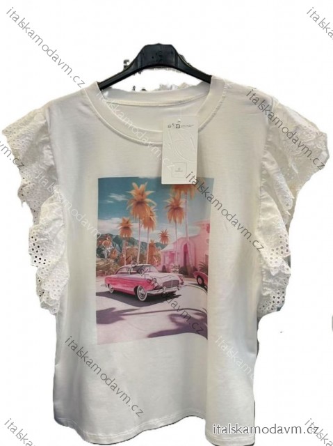 Tričko top bez rukávov cowprint dámske (XS/S/M ONE SIZE) TALIANSKA MÓDA IMM25M2965