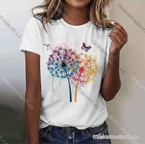 Tričko krátký rukáv dámské (XS/S/M ONE SIZE) ITALSKÁ MÓDA IMM25M2415E