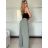 Nohavice letné dámske (S/M/L ONE SIZE) TALIANSKA MÓDA IM325ELBA/DU - zelená khaki - S/M/L