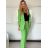 Souprava sako dlouhý rukáv a kalhoty dlouhé dámská (XS/S/M ONE SIZE) ITALSKÁ MÓDA IMWCA25319/DU -   růžová -   S/M