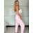 Nohavice dlhé dámske (S/M ONE SIZE) TALIANSKA MÓDA IMPVN25428/DU -   růžová světlá -   S / M