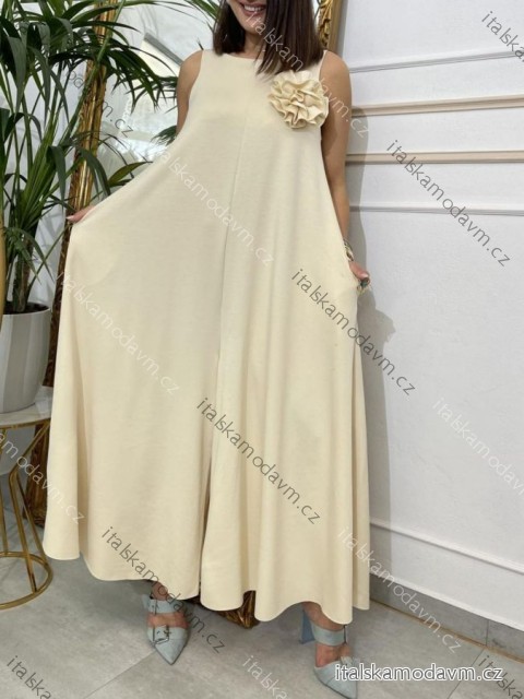 Overal dlhý letný bez rukávu dámsky (S/M/L ONE SIZE) TALIANSKA MÓDA IMM25M58087