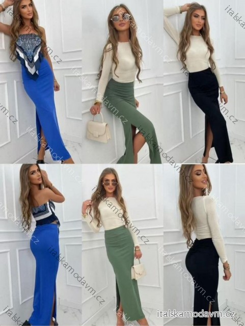 Sukňa dlhá dámska (XS/S/M ONE SIZE) TALIANSKA MÓDA IMM25M34549