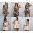 Šaty krátké letní květované na ramínka dámské (XS/S/M ONE SIZE) ITALSKÁ MÓDA IMM25M40499