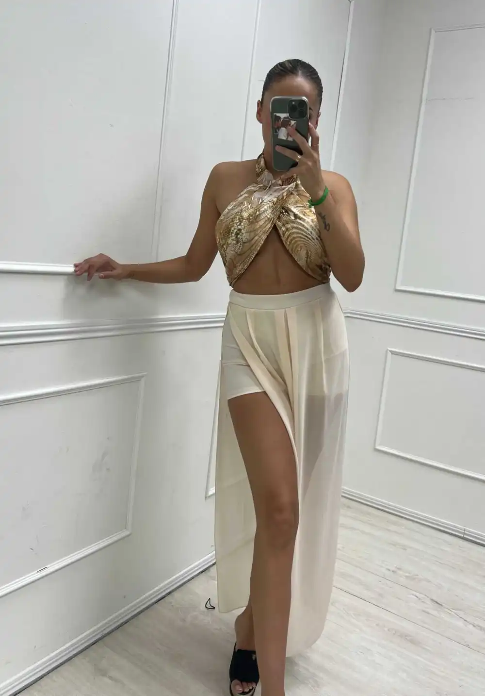 Sukňa dlhá dámska (S/M/L ONE SIZE) TALIANSKA MÓDA IMPBB23C2985