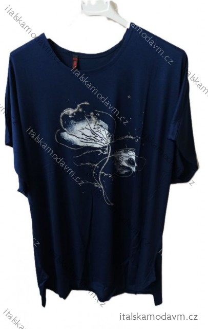Tunika tričko krátky rukáv dámska (UNI L / XXL) MODA ITALY TML20010