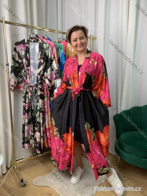 Přehoz cardigan letní přes plavky dámský nadrozměr (42/44/46 ONE SIZE) ITALSKÁ MÓDA IMWEC2504z