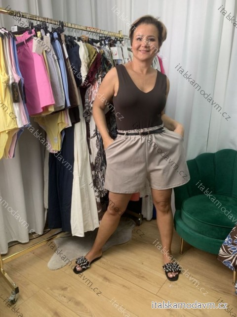 Kraťasy šortky dámské nadrozměr (42/44/46 ONE SIZE) ITALSKÁ MÓDA IMWEC25056