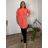 Tunika prodloužená 3/4 rukáv dámská nadrozměr (2XL/3XL/4XL ONE SIZE) ITALSKá MóDA IM324SUMER/DUR černá 2XL/3XL