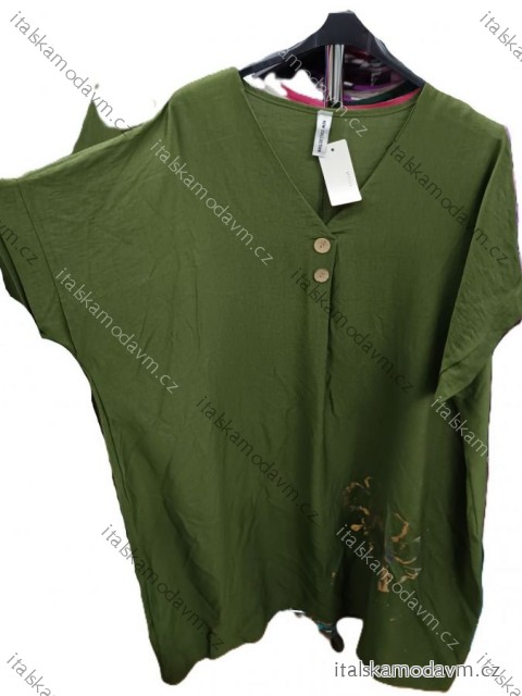 Tunika krátky rukáv dámska nadrozmer (42/44/46 ONE SIZE) TALIANSKA MÓDA IMSM25066