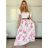 Šaty letné krátky rukáv dámske FIORE (S/M/L ONE SIZE) TALIANSKA MÓDA IMSM25019