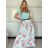 Šaty letné krátky rukáv dámske FIORE (S/M/L ONE SIZE) TALIANSKA MÓDA IMSM25019/DU - ružová - S/M/L