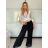 Nohavice dlhé letné dámske LUCE (S/M/L ONE SIZE) TALIANSKA MÓDA IM725106