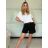 Tričko oversize krátky rukáv dámske (S/M/L ONE SIZE) TALIANSKA MóDA IM325COMUNE/DUR -   čierna
 -   S/M/L