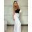 Nohavice letné dlhé oversize dámske COLORE (S/M/L ONE SIZE) TALIANSKA MÓDA IM425271/DU - hnedá svetlá - S/M/L