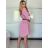 Šaty košeľové 3/4 krátky rukáv dámske (S/M/L ONE SIZE) TALIANSKA MODA IMSP25LAGO