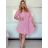 Šaty košeľové 3/4 krátky rukáv dámske (S/M/L ONE SIZE) TALIANSKA MODA IMSP25LAGO