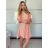 Šaty košeľové 3/4 krátky rukáv dámske (S/M/L ONE SIZE) TALIANSKA MODA IMSP25LAGO