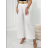 Nohavice letné dlhé voľné s opaskom dámske (S/M/L ONE SIZE) TALIANSKA MÓDA IMPLI256388