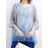 Tunika 3/4 dlhý rukáv dámska (S/M/L ONE SIZE) TALIANSKA MÓDA IMPLI254566