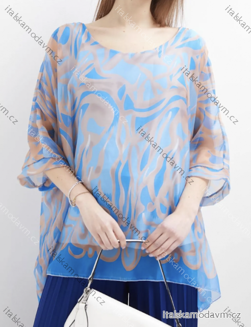 Tunika 3/4 dlhý rukáv dámska (S/M/L ONE SIZE) TALIANSKA MÓDA IMPLI254566