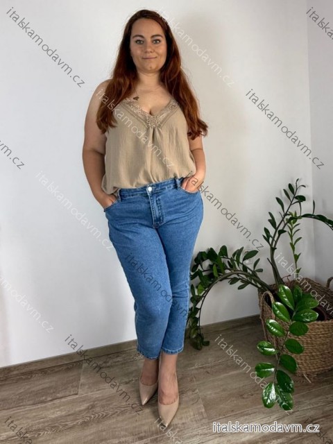 Tílko s krajkou dámské nadrozměr (XL/2XL/3XL ONE SIZE) ITALSKÁ MÓDA IMBM23023