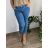 Kalhoty rifle dlouhé dámské MOM (38-48) TP JEANS TPJ25D5118/DUR modrá 38