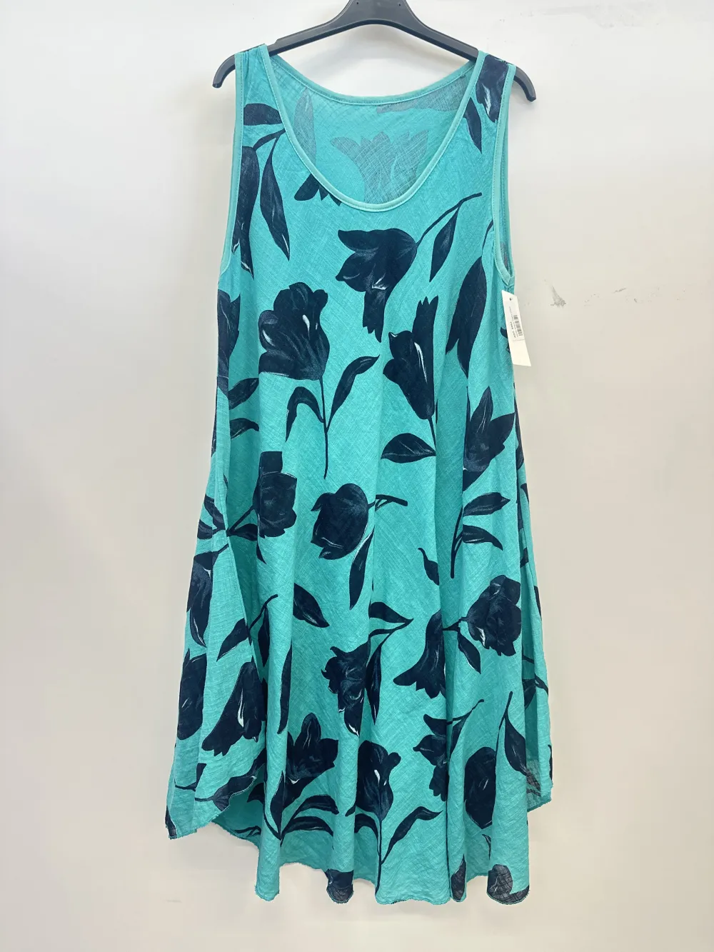 Šaty volnočasové letní bez rukávu dámské (S/M/L ONE SIZE) ITALSKÁ MÓDA IMPSH258663