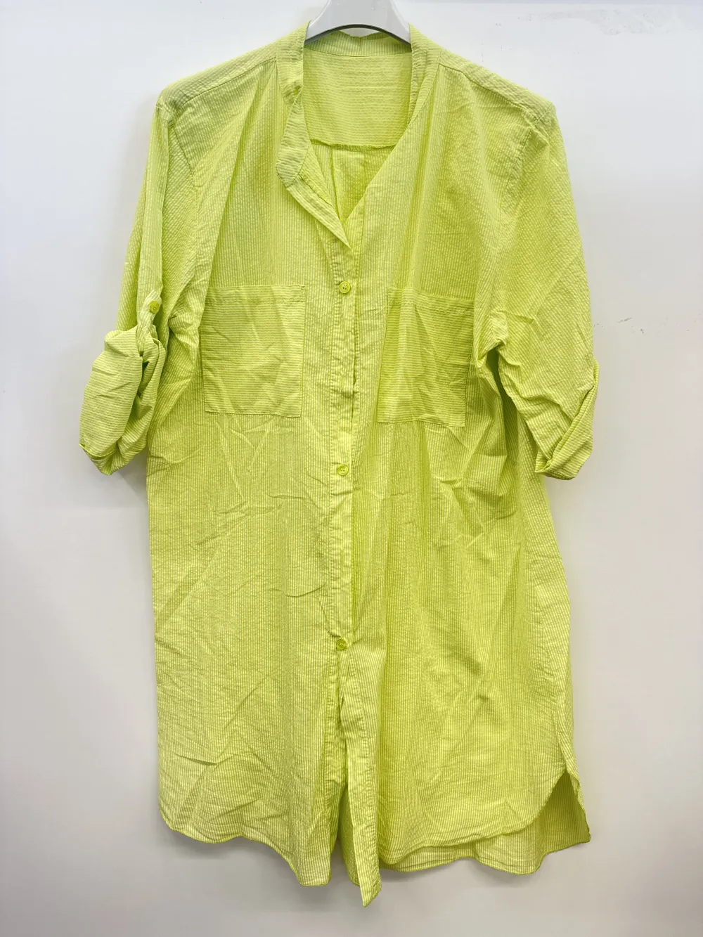 Košile prodloužená 3/4 dlouhý rukáv dámská (S/M/L ONE SIZE) ITALSKÁ MÓDA IMPSH251665D