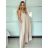 Overal dlouhý elegantní letní bez rukávu dámský VANESA (S/M/L ONE SIZE) ITALSKÁ MÓDA IMWAD25555/DU -   Černá -   S/M/L