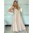 Overal dlouhý elegantní letní bez rukávu dámský VANESA (S/M/L ONE SIZE) ITALSKÁ MÓDA IMWAD25555/DU -   Černá -   S/M/L