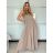 Overal dlouhý elegantní letní bez rukávu dámský VANESA (S/M/L ONE SIZE) ITALSKÁ MÓDA IMWAD25555/DU -   Černá -   S/M/L